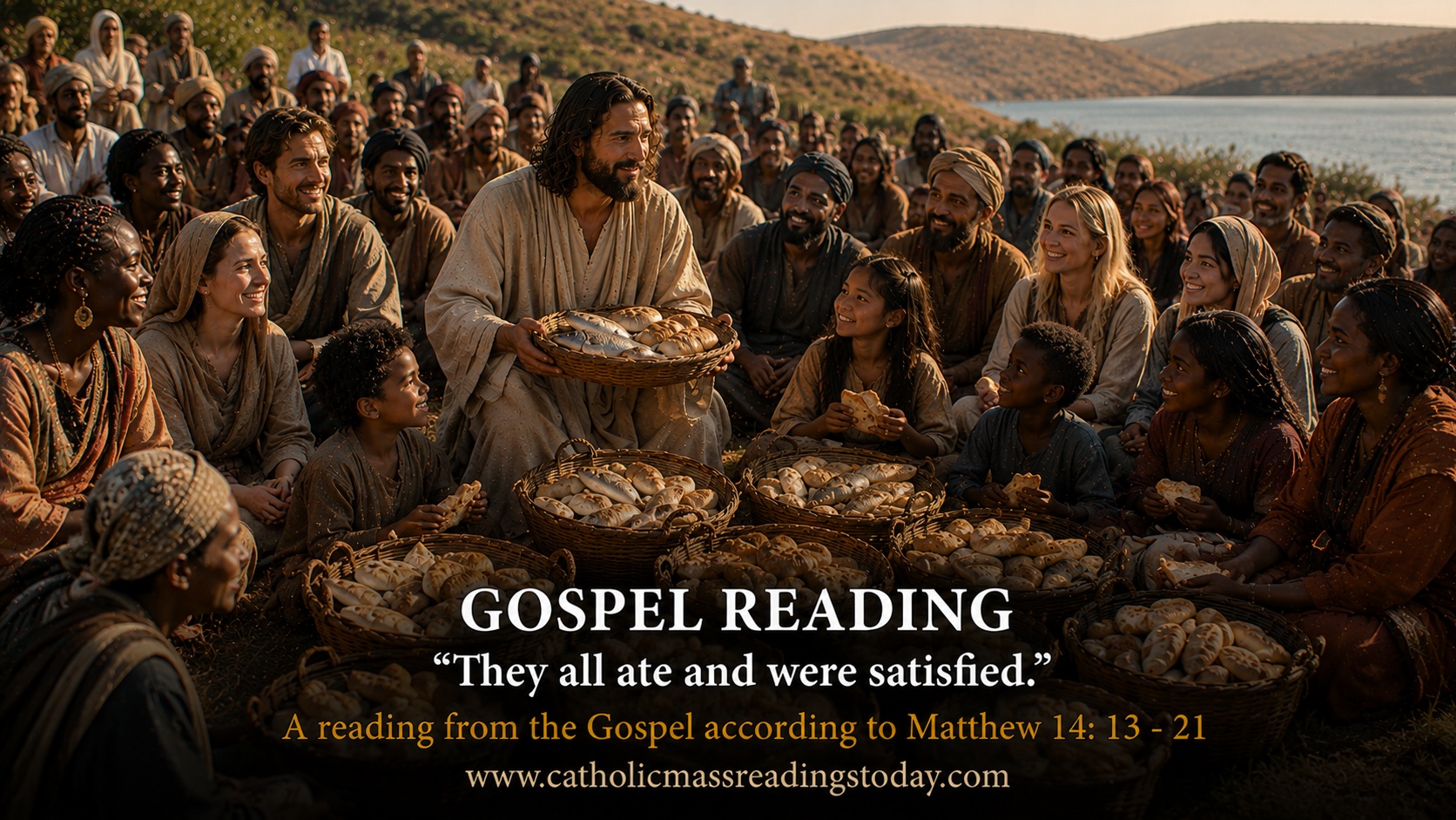 A reading from the Gospel according to Matthew 14: 13 - 21