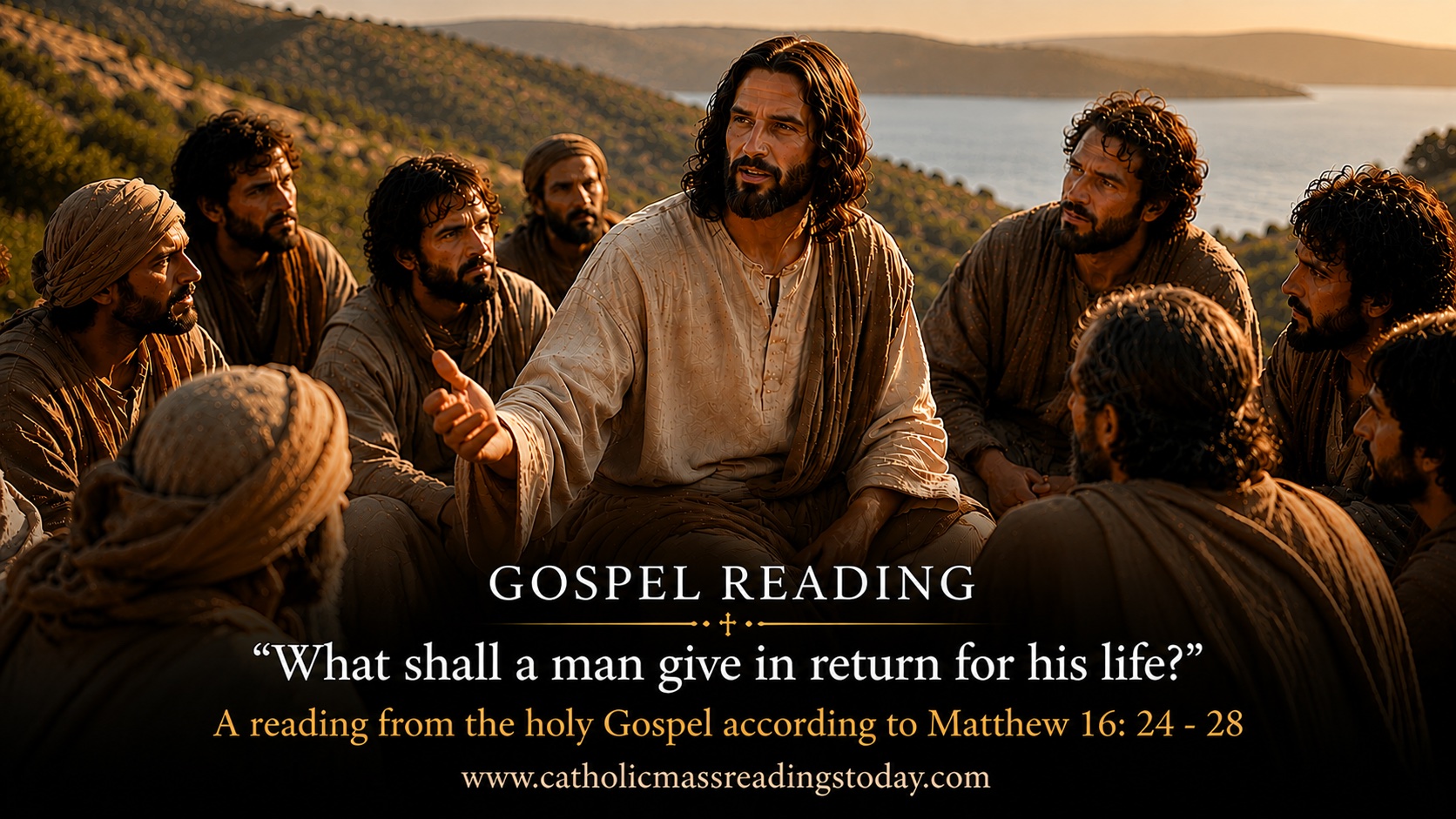 A reading from the holy Gospel according to Matthew 16: 24 - 28