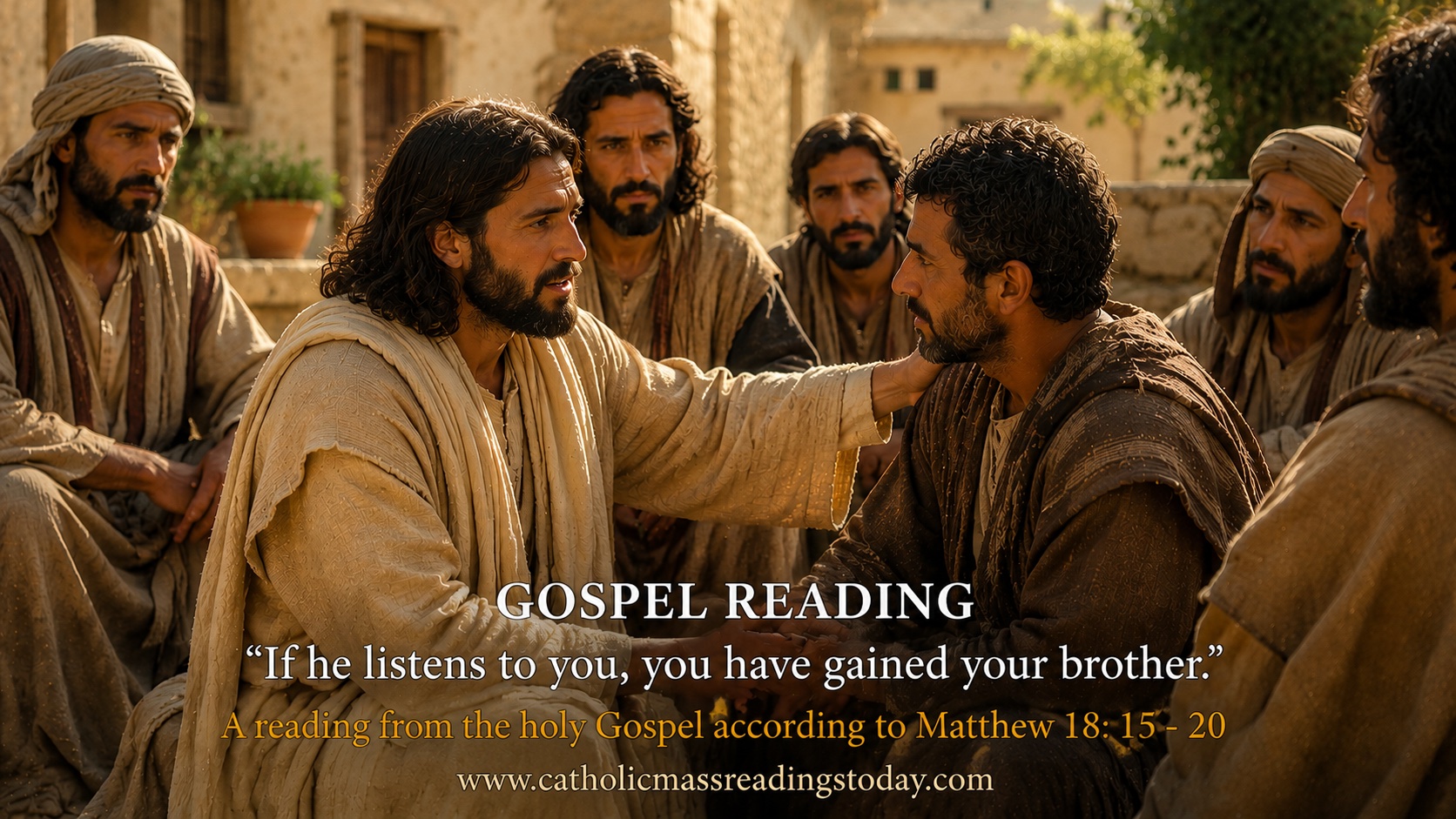 A reading from the holy Gospel according to Matthew 18: 15 - 20