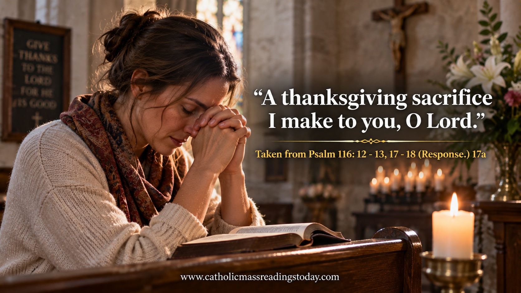 A thanksgiving sacrifice I make to you, O Lord