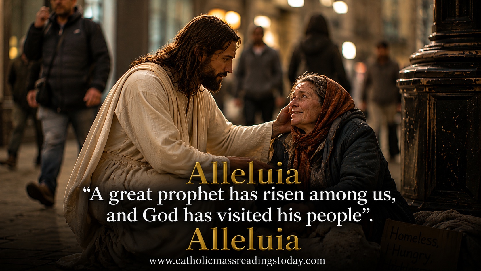 A great prophet has risen among us, and God has visited his people