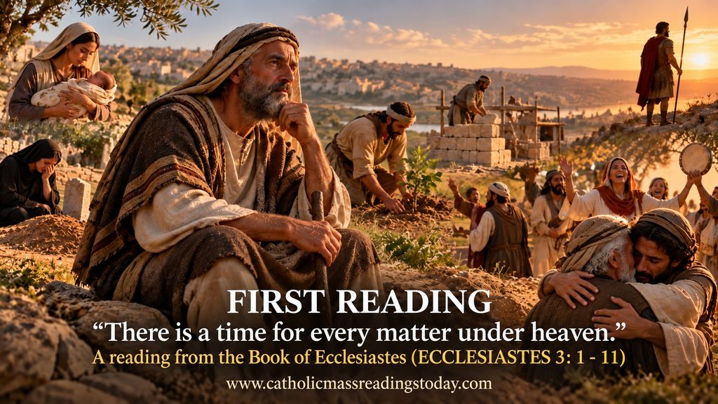 A reading from the Book of Ecclesiastes 3: 1 - 11