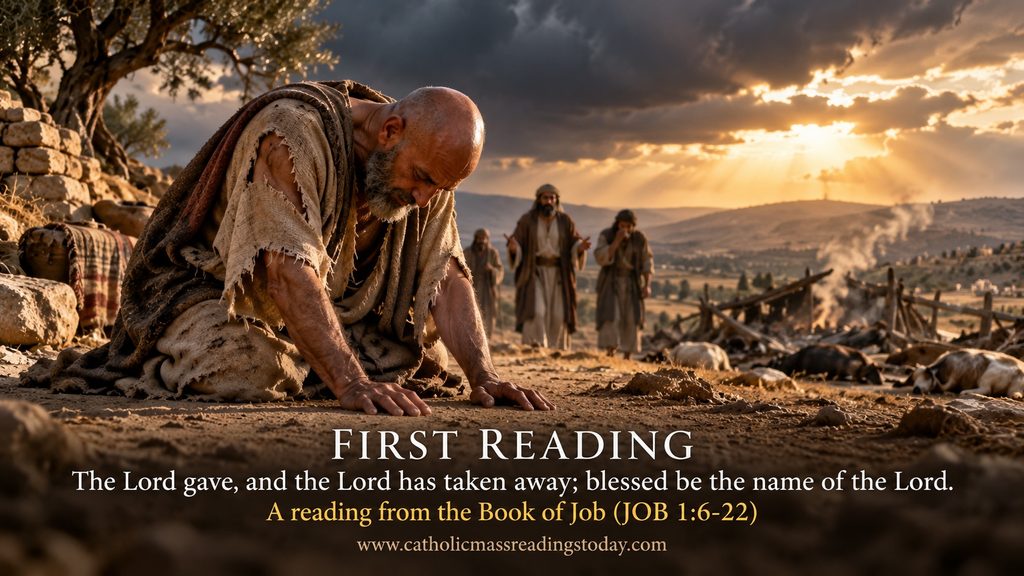 A reading from the Book of Job 1:6-22