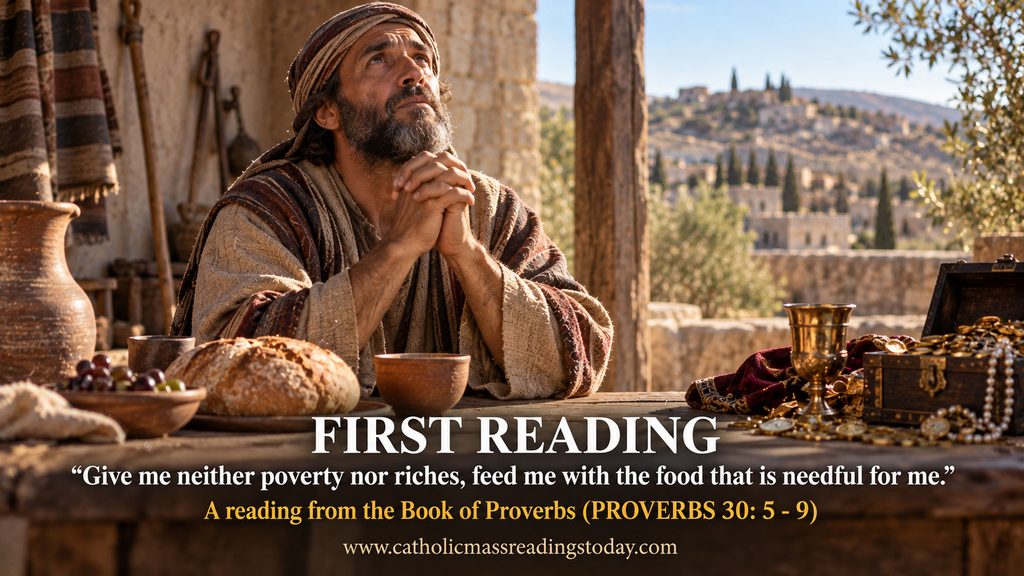 A reading from the Book of Proverbs (PROVERBS 30: 5 - 9)