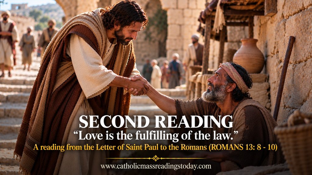 A reading from the Letter of Saint Paul to the Romans 13: 8 - 10