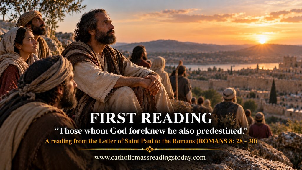 A reading from the Letter of Saint Paul to the Romans 8: 28 - 30