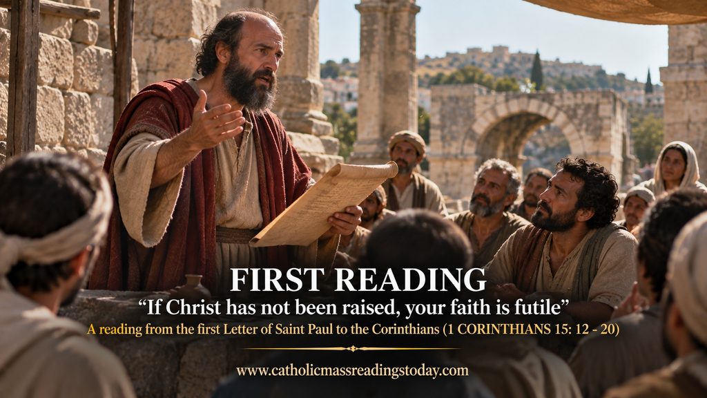 A reading from the first Letter of Saint Paul to the Corinthians (1 CORINTHIANS 15: 12 - 20)