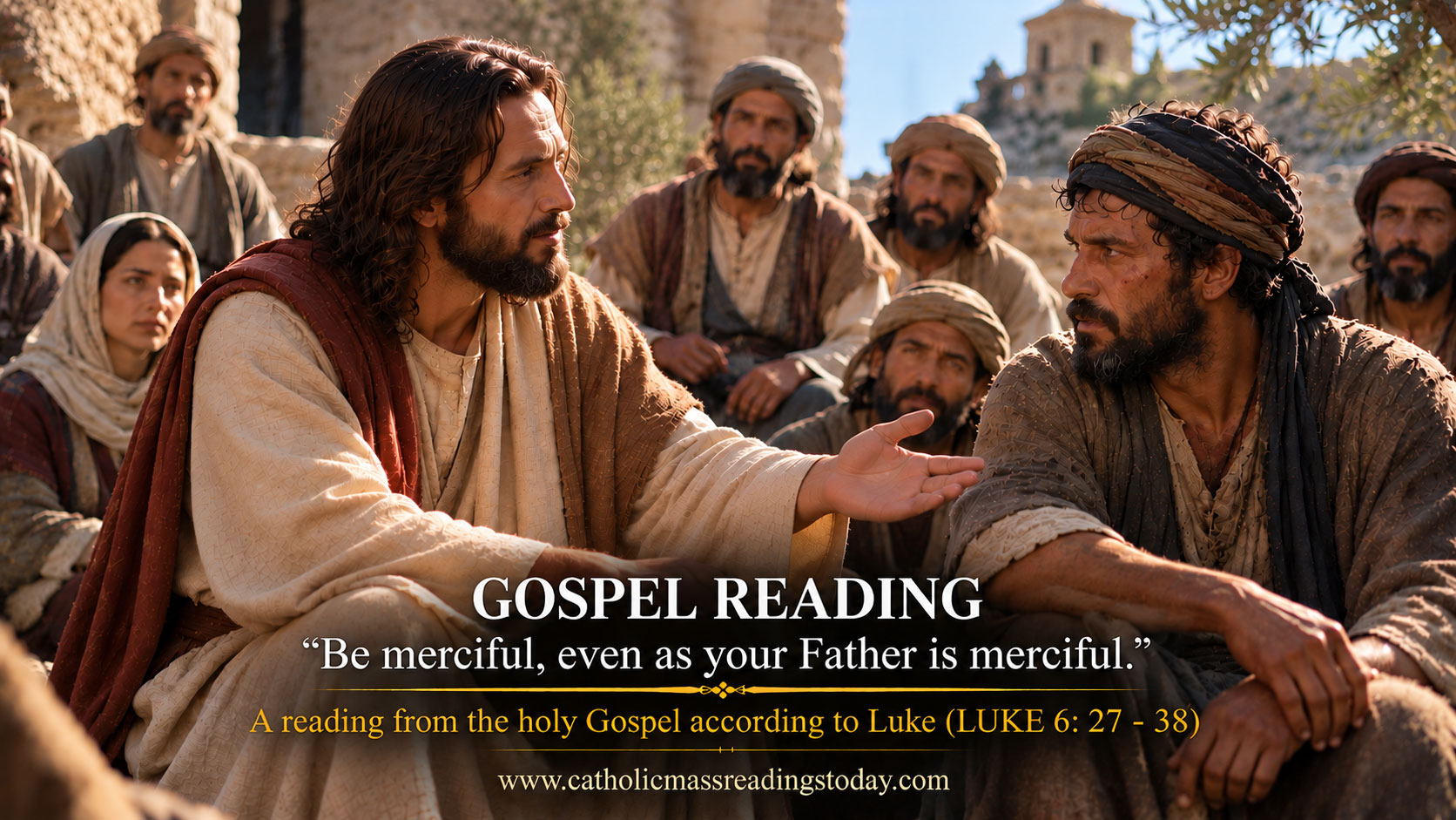 A reading from the holy Gospel according to Luke 6: 27 – 38