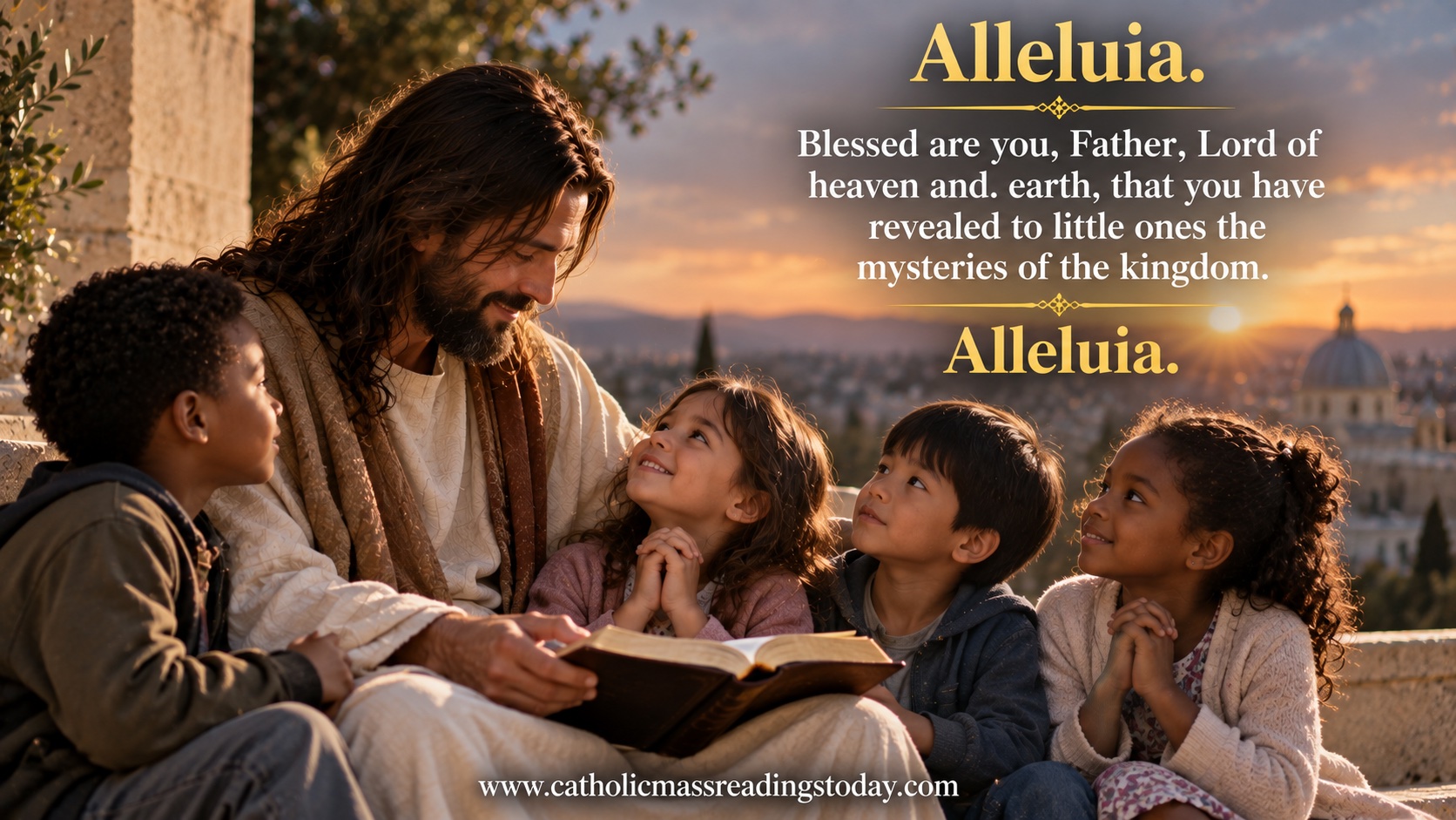 Blessed are you, Father, Lord of heaven and earth