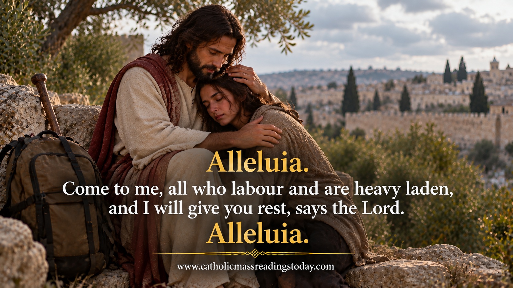 Come to me, all who labour and are heavy laden, and I will give you rest