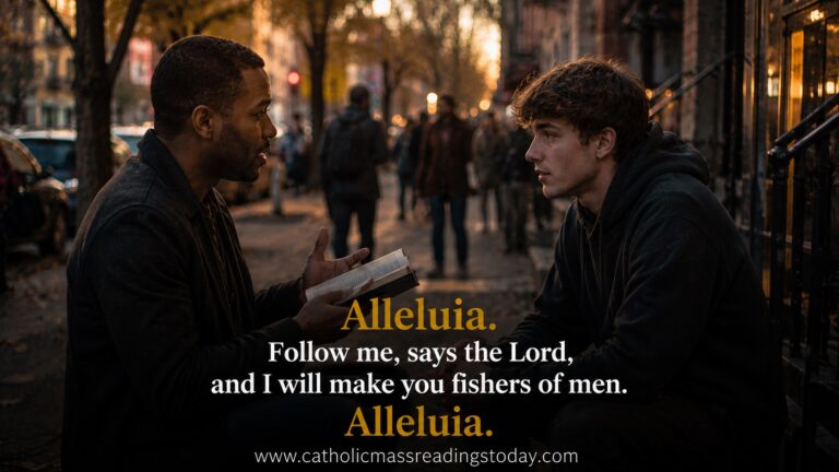 Follow me, says the Lord, and I will make you fishers of men