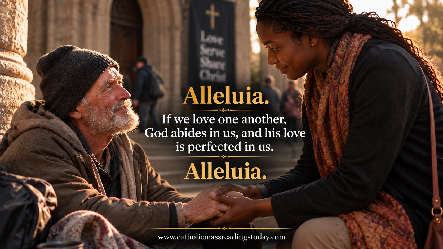 If we love one another, God abides in us, and his love is perfected in us