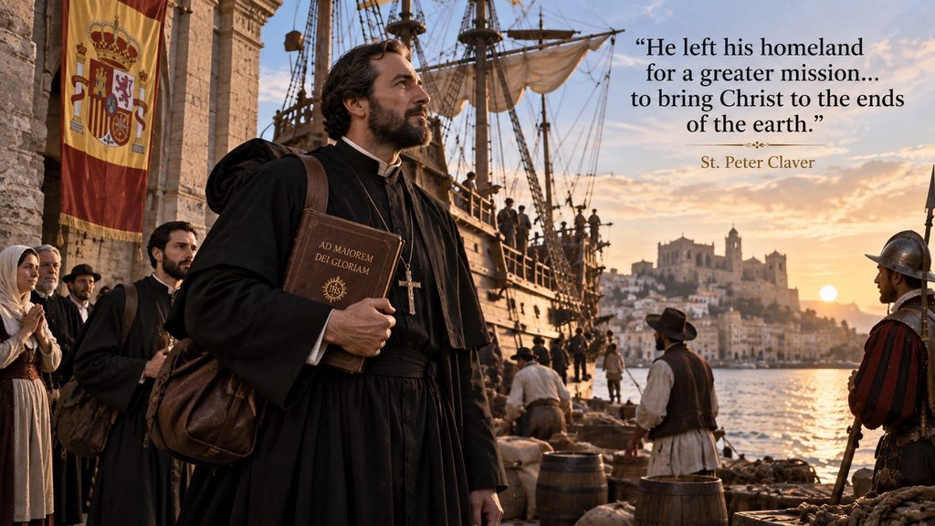 St. Peter Claver Leaving Spain for the Missions