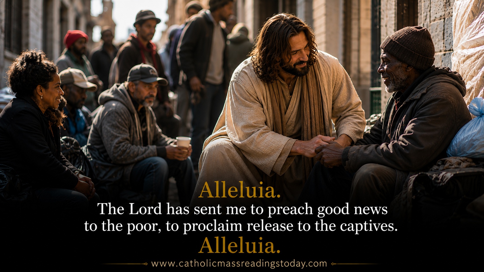 The Lord has sent me to preach good news to the poor