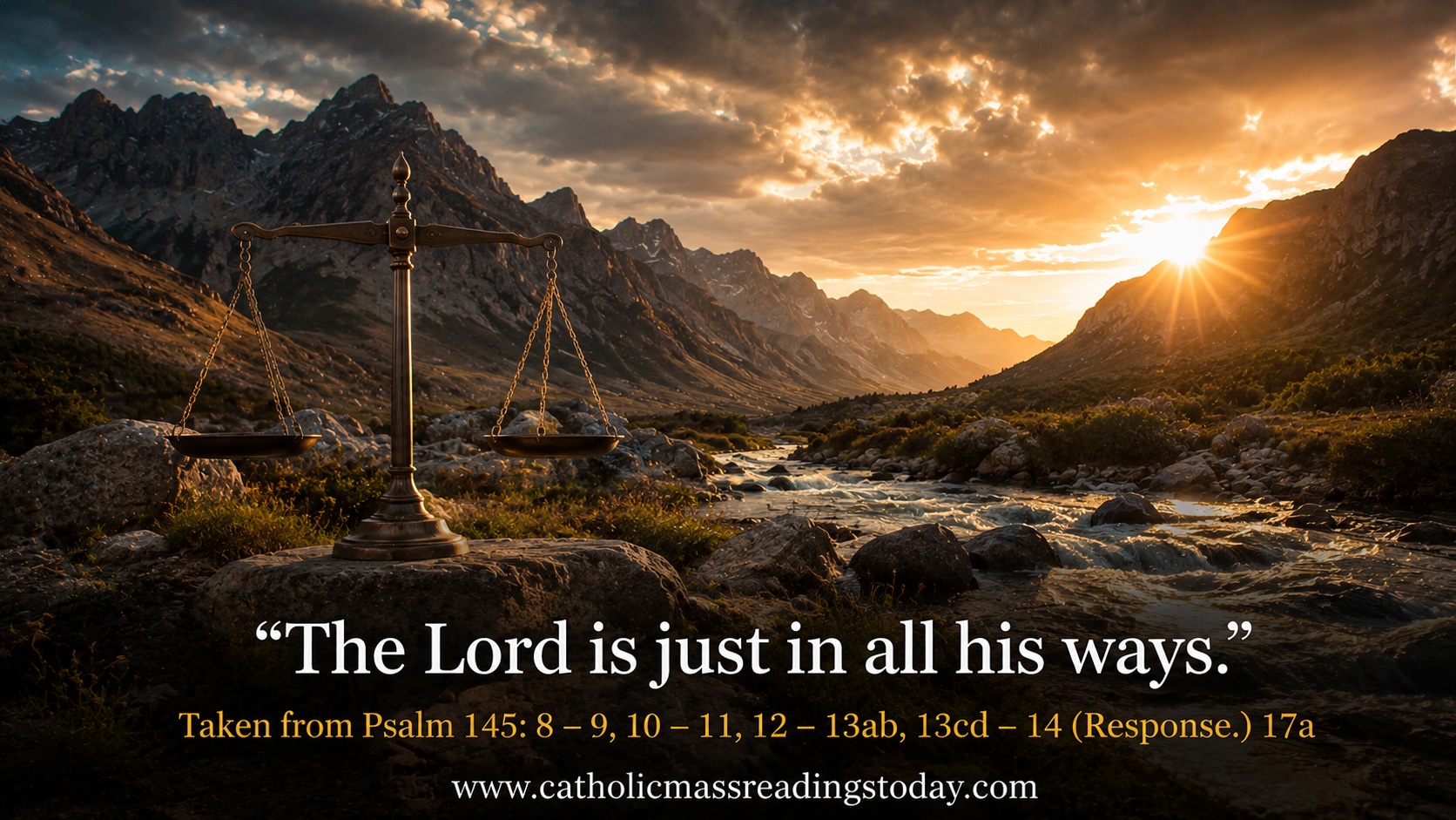 The Lord is just in all his ways