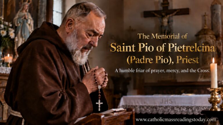 The Memorial of Saint Pio of Pietrelcina (Padre Pio), Priest