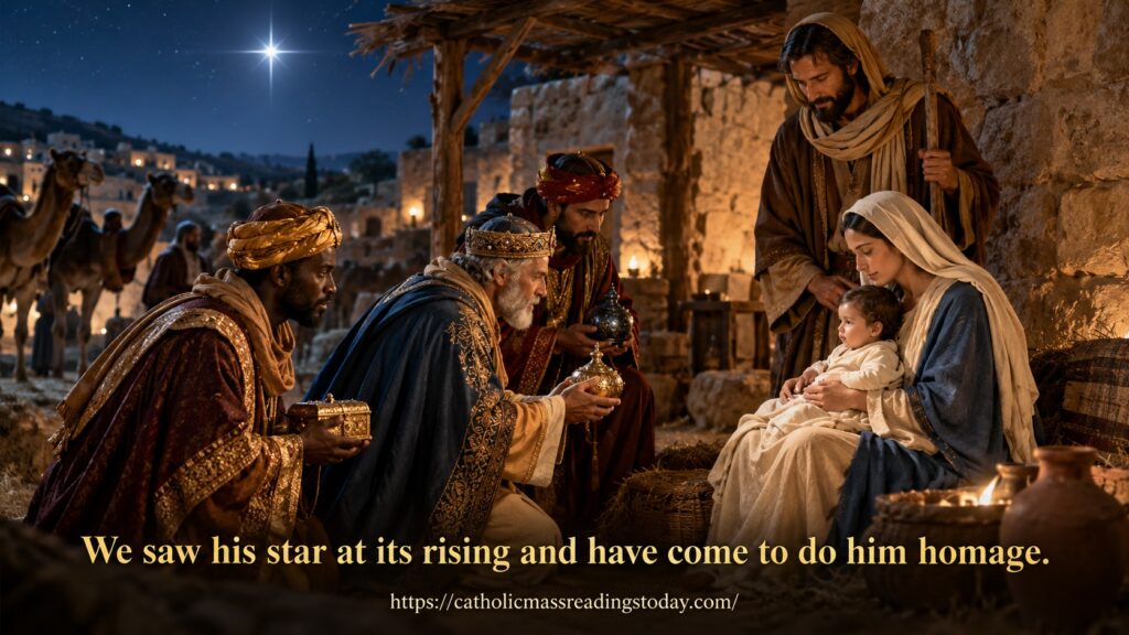 We saw his star at its rising and have come to do him homage