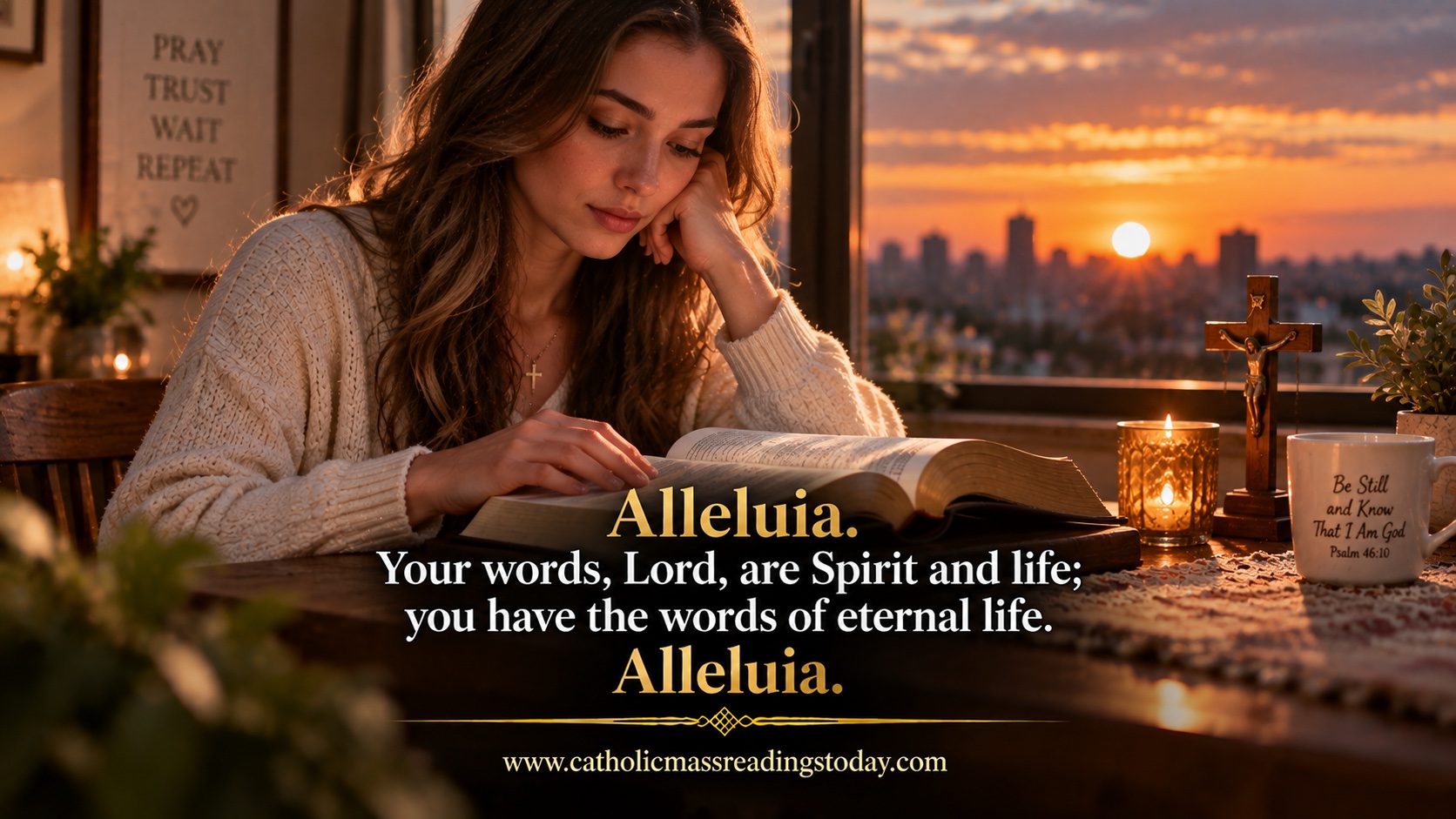 Your words, Lord, are Spirit and life; you have the words of eternal life