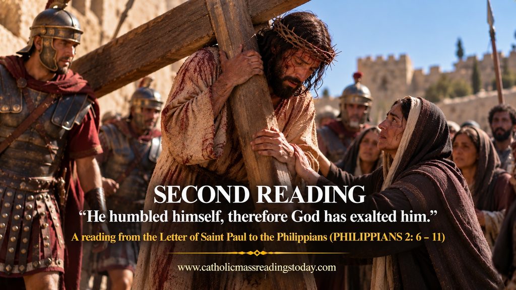 A reading from the Letter of Saint Paul to the Philippians 2: 6 - 11