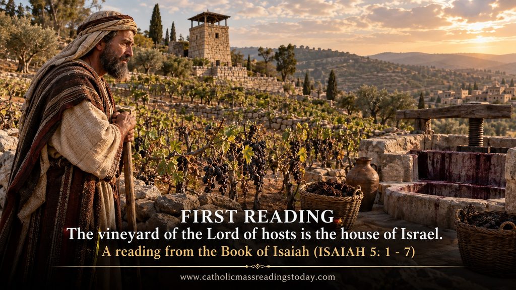 A reading from the Book of Isaiah 5: 1 - 7