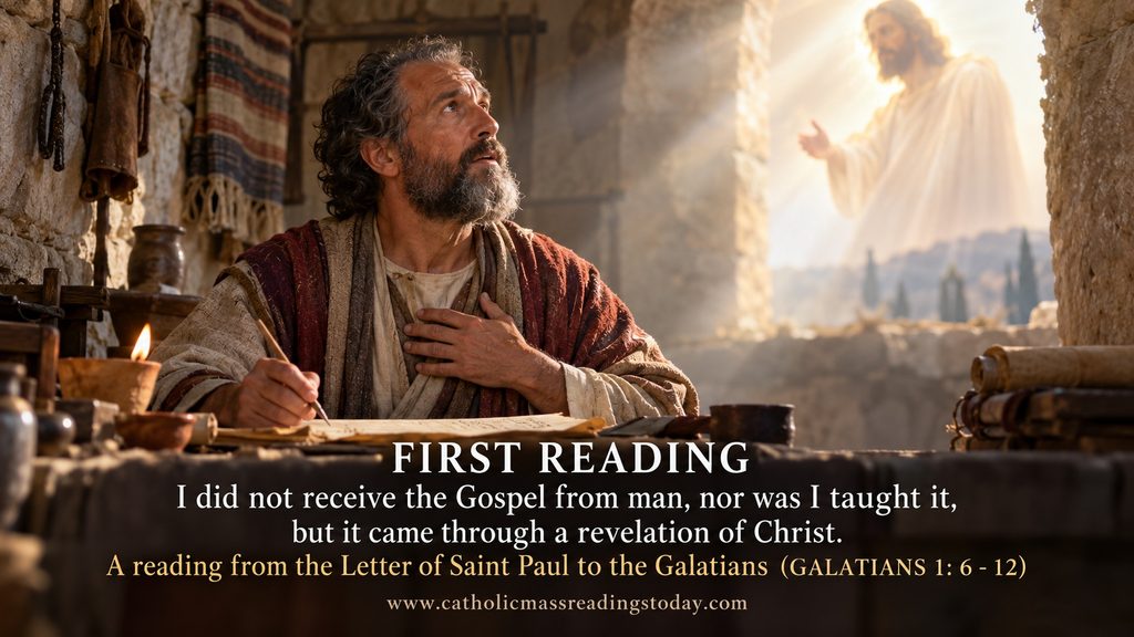 A reading from the Letter of Saint Paul to the Galatians 1: 6 - 12