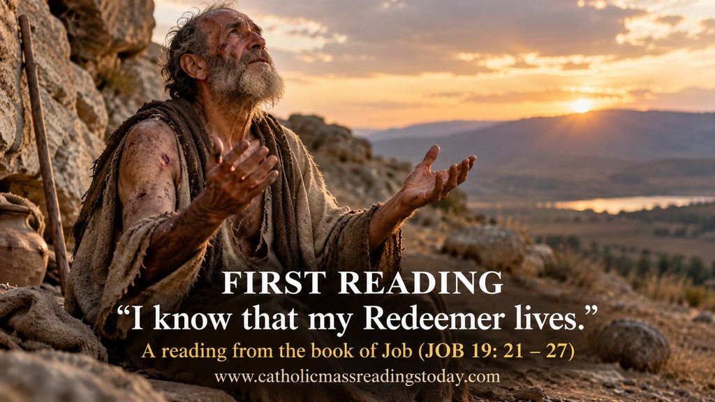 A reading from the book of Job 19: 21 – 27