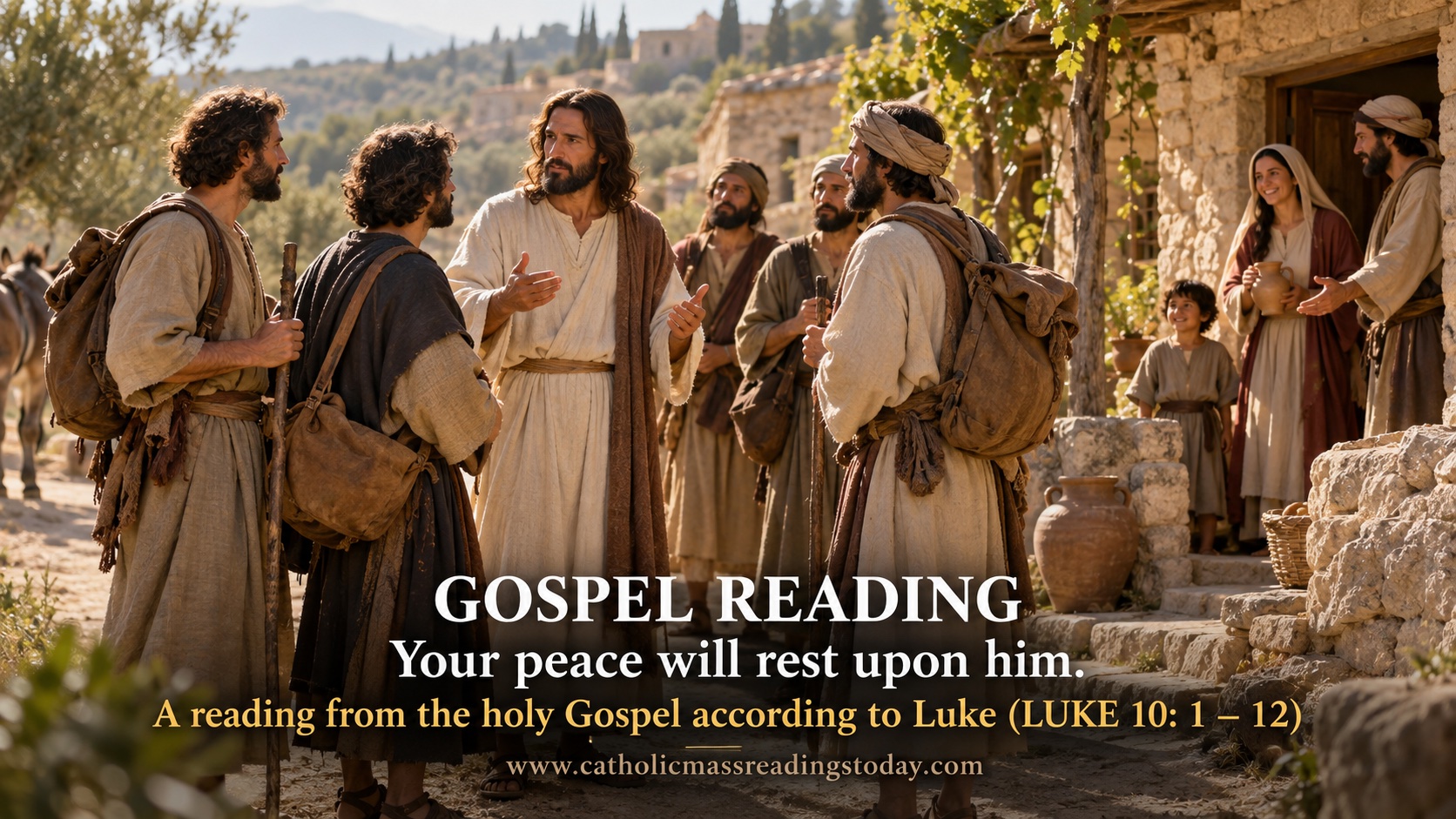 A reading from the holy Gospel according to Luke 10: 1 – 12