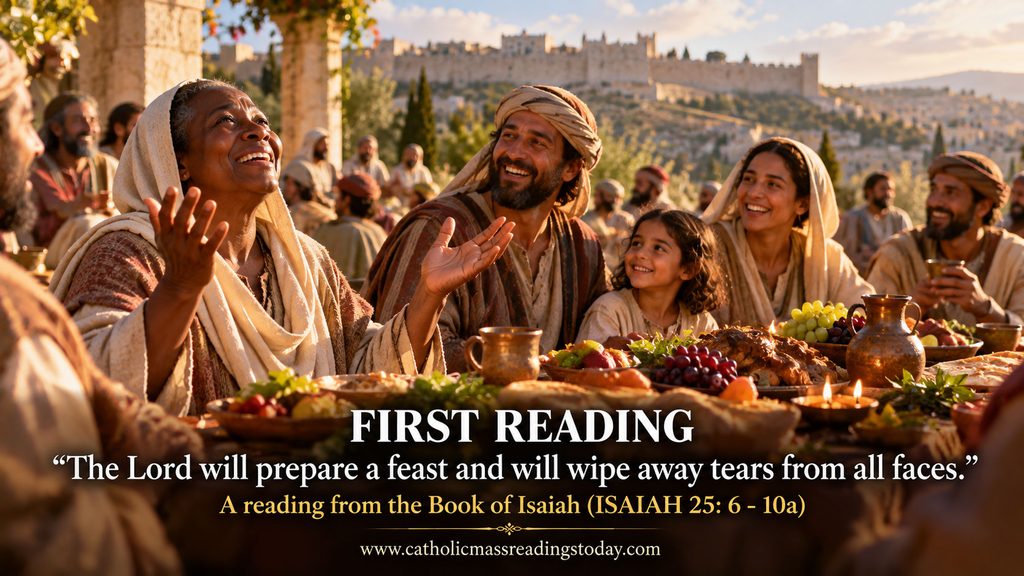 A reading from the Book of Isaiah 25: 6 - 10a