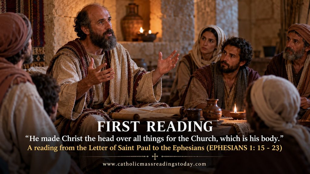 First Reading from the Letter of Saint Paul to the Ephesians 1: 15 - 23