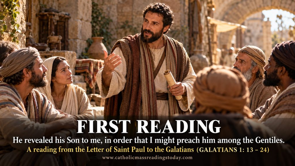 First Reading from the Letter of Saint Paul to the Galatians 1: 13 - 24
