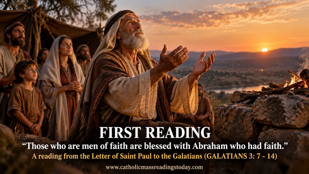 A reading from the Letter of Saint Paul to the Galatians 3: 7 - 14