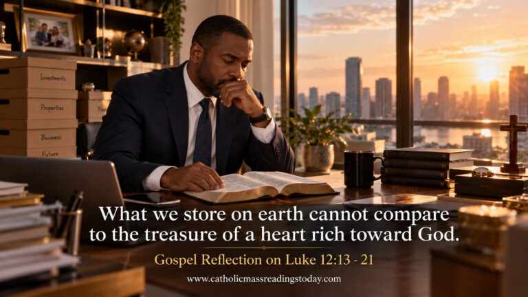 Gospel Reflection on Luke 12:13 - 21