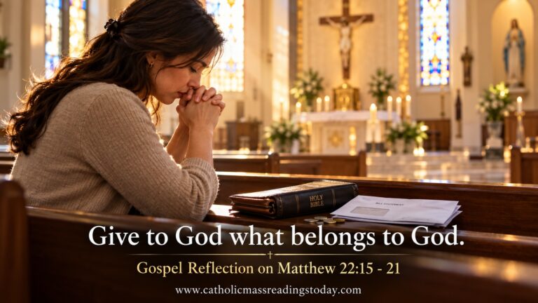 Gospel Reflection on Matthew 22:15 - 21