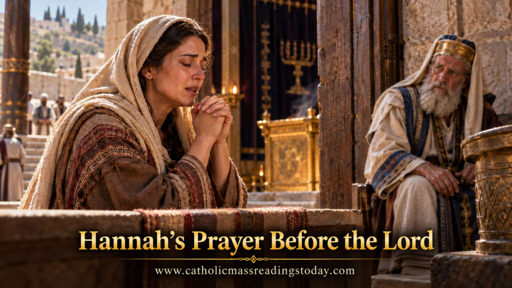 Hannahs Prayer Before the Lord