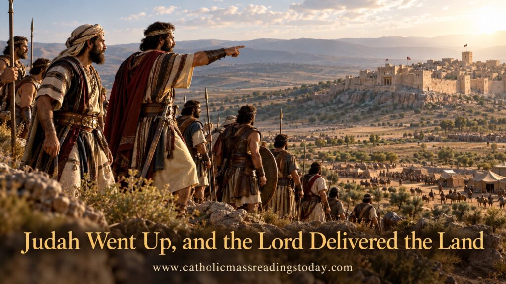 Judah went up, and the Lord delivered the land