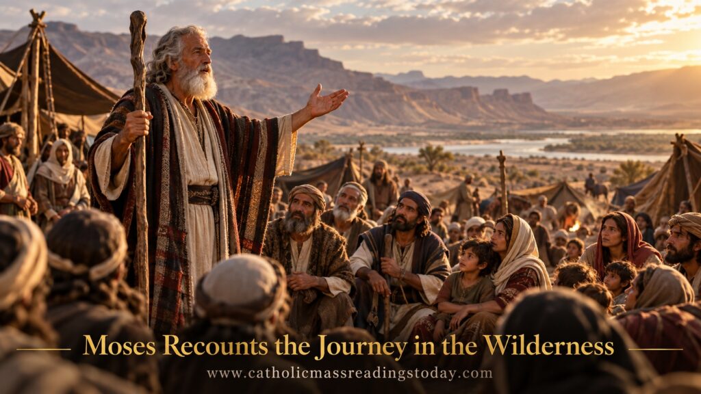 Moses Recounts the Journey in the Wilderness