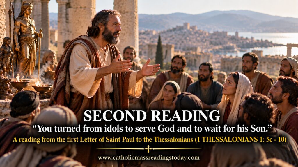 Second reading from the first Letter of Saint Paul to the Thessalonians 1: 5c - 10