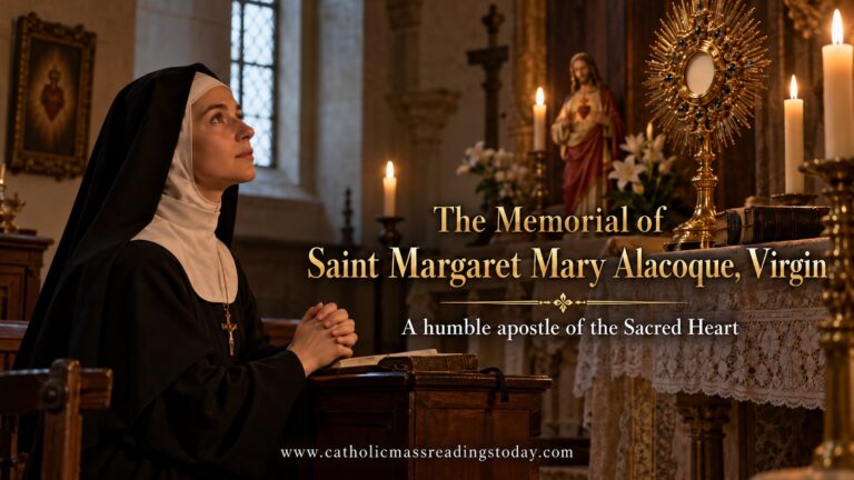 The Memorial of Saint Margaret Mary Alacoque, Virgin